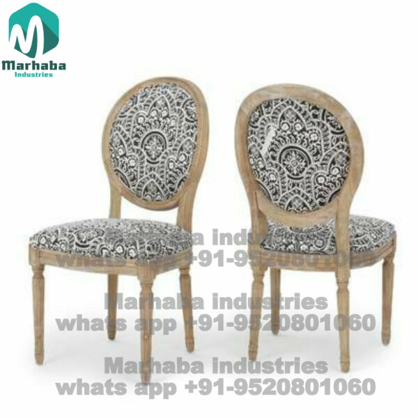 Solid Wood Chair with Backrest Support