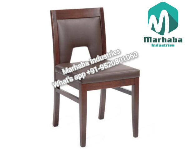 Compact Wooden Chair with Vintage Design