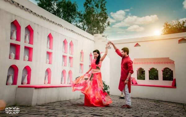 Premium Pre-Wedding Stage Setup for Outdoor Use